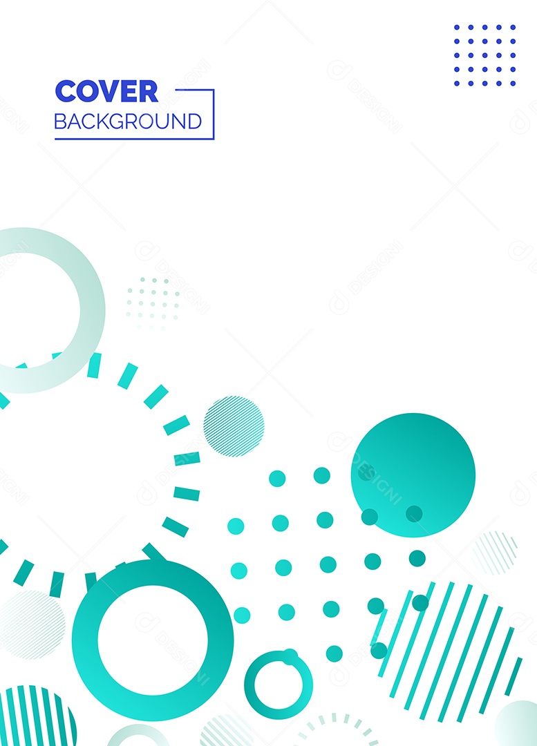 Fundo Geométrico Azul e Verde Formas Abstratas Modernas Minimalista Ilustração Vetor EPS