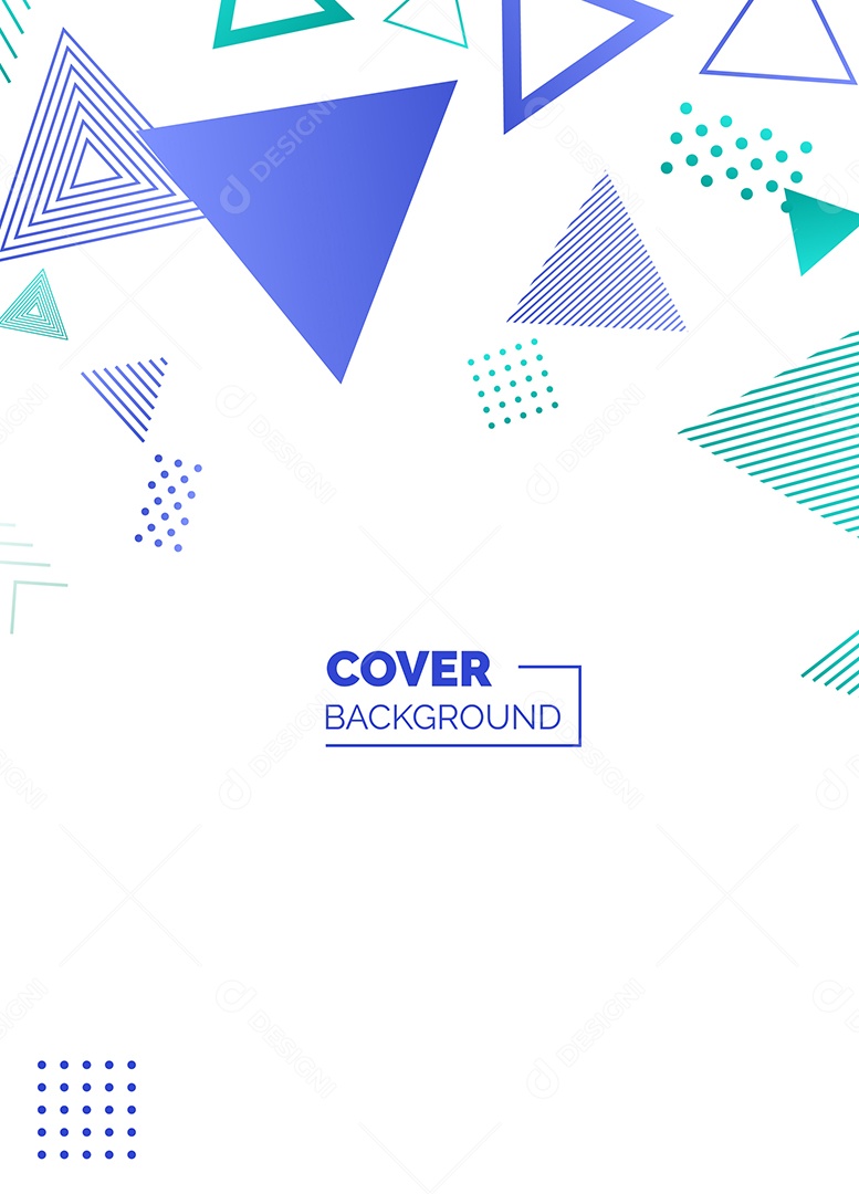 Fundo Geométrico Azul e Verde Formas Abstratas Modernas Minimalista Ilustração Vetor EPS