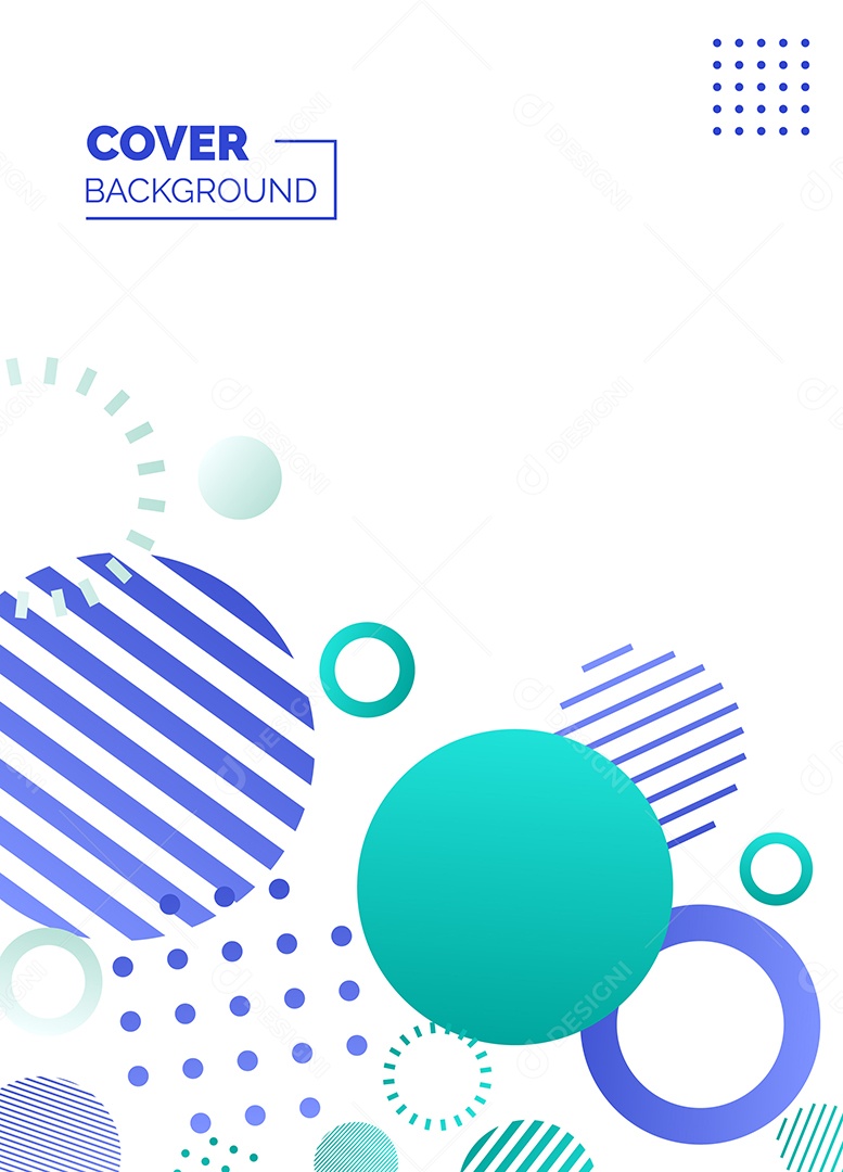 Fundo Geométrico Azul e Verde Formas Abstratas Modernas Minimalista Ilustração Vetor EPS