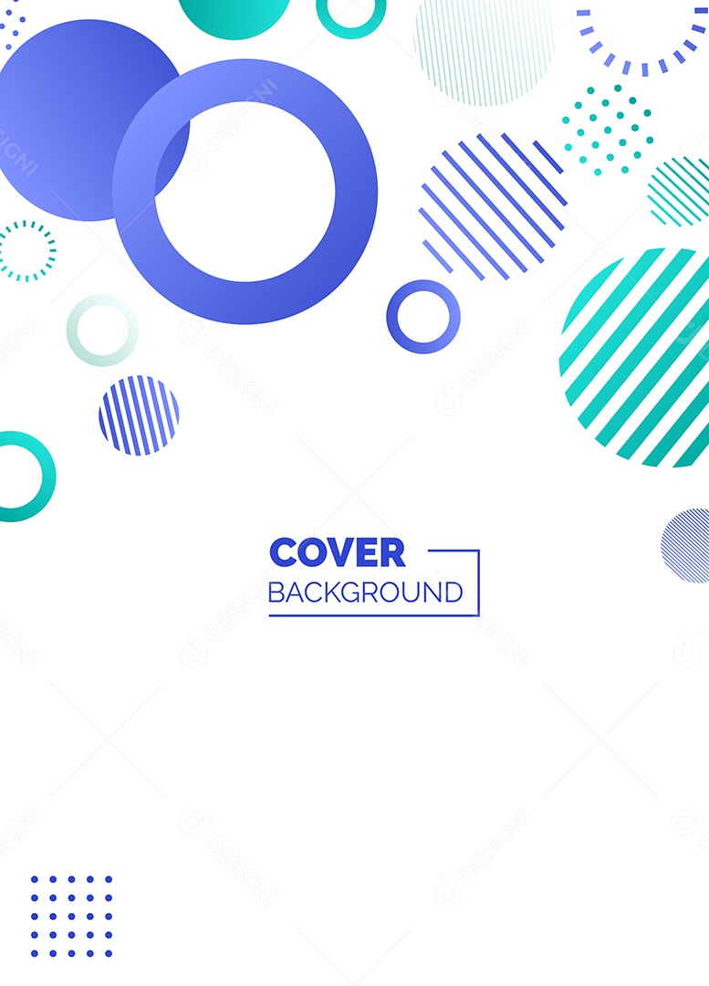 Fundo Geométrico Azul e Verde Formas Abstratas Modernas Minimalista Ilustração Vetor EPS