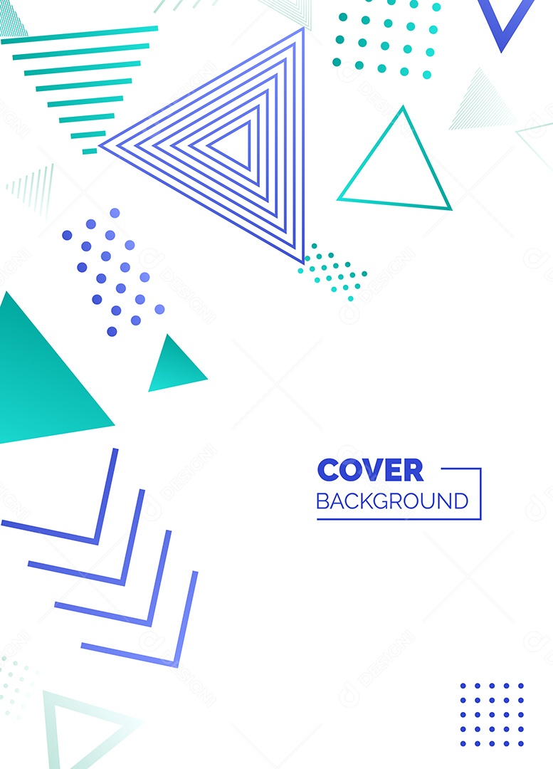 Fundo Geométrico Azul e Verde Formas Abstratas Modernas Minimalista Ilustração Vetor EPS