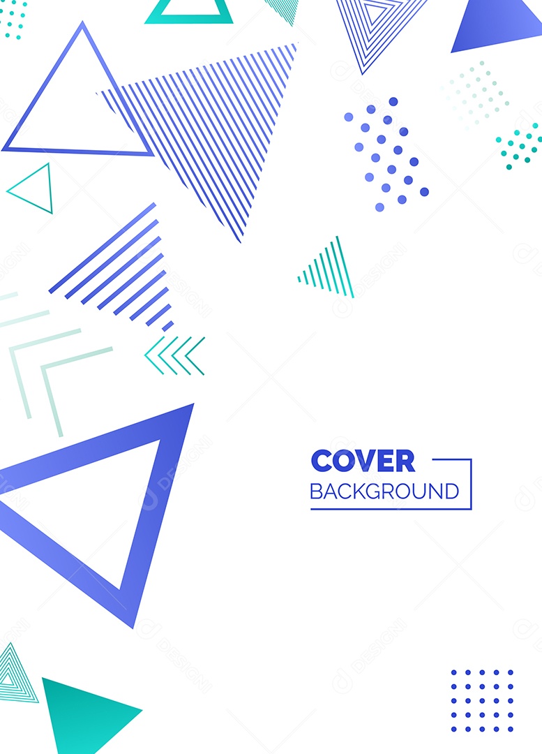 Fundo Geométrico Azul e Verde Formas Abstratas Modernas Minimalista Ilustração Vetor EPS