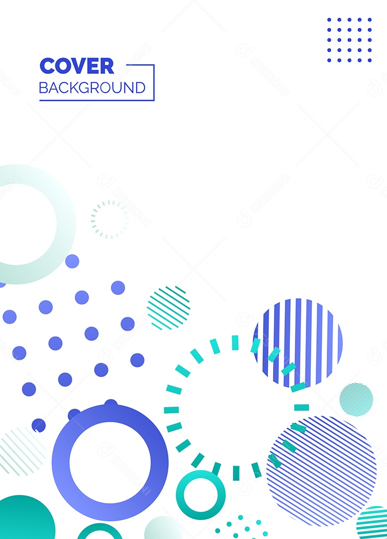 Fundo Geométrico Azul e Verde Formas Abstratas Modernas Minimalista Ilustração Vetor EPS