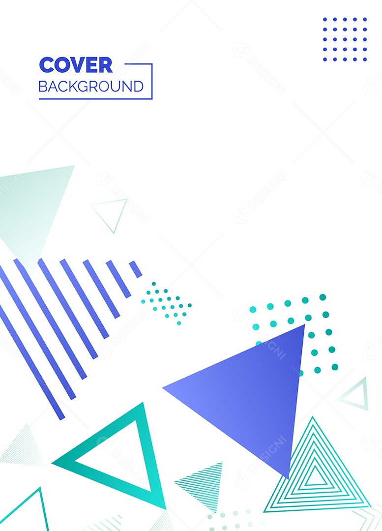 Fundo Geométrico Azul e Verde Formas Abstratas Modernas Minimalista Ilustração Vetor EPS