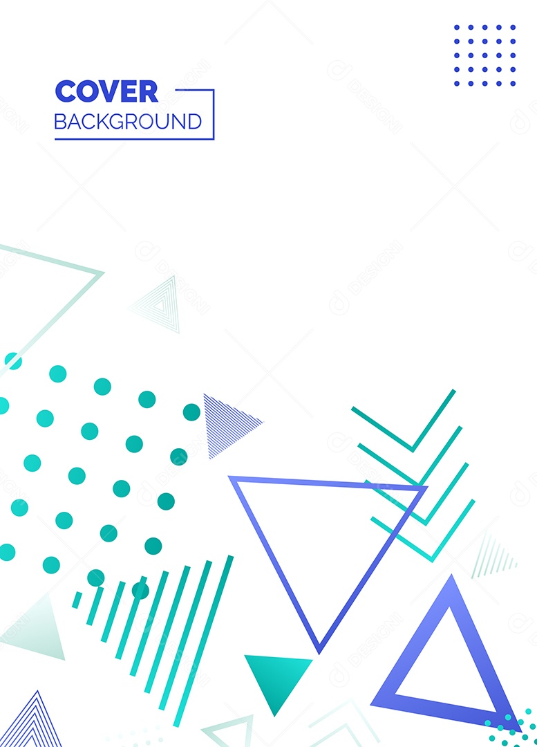 Fundo Geométrico Azul e Verde Formas Abstratas Modernas Minimalista Ilustração Vetor EPS