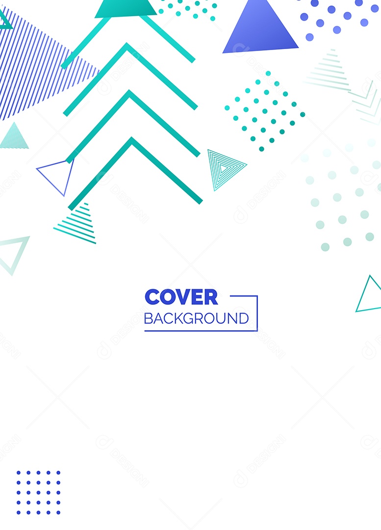 Fundo Geométrico Azul e Verde Formas Abstratas Modernas Minimalista Ilustração Vetor EPS