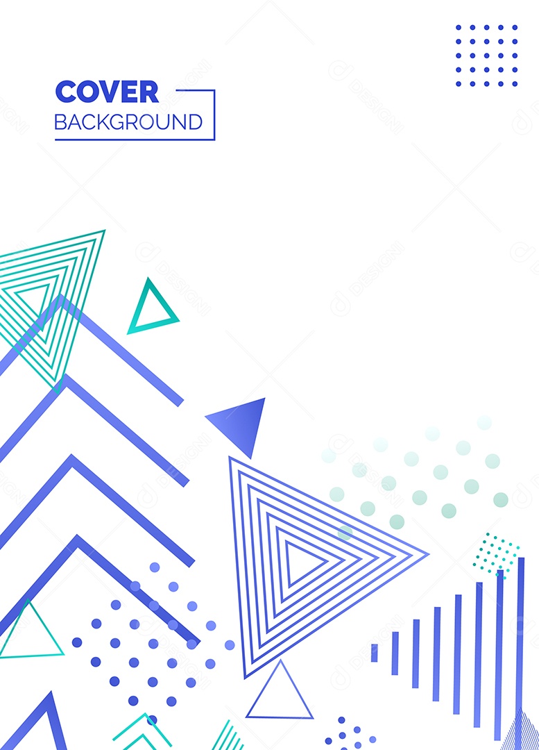 Fundo Geométrico Azul e Verde Formas Abstratas Modernas Minimalista Ilustração Vetor EPS