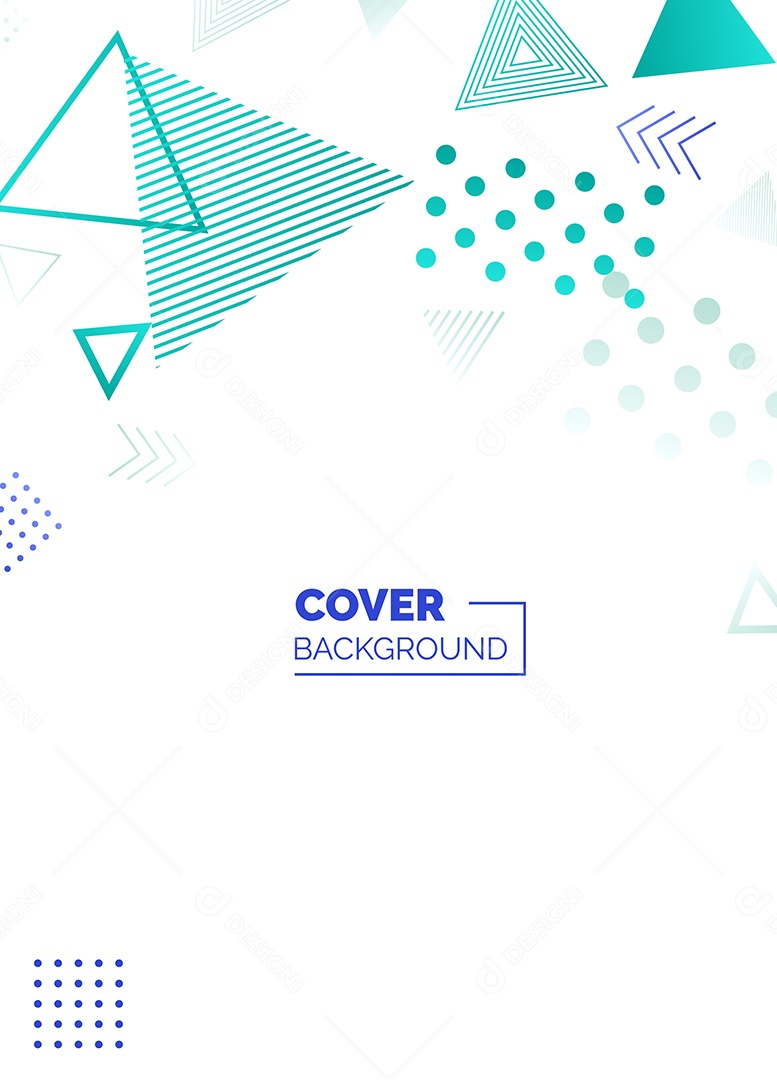 Fundo Geométrico Azul e Verde Formas Abstratas Modernas Minimalista Ilustração Vetor EPS