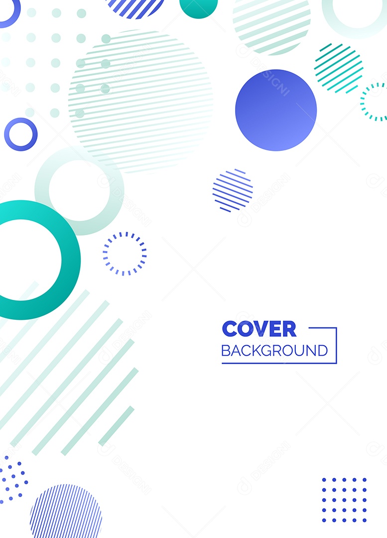 Fundo Geométrico Azul e Verde Formas Abstratas Modernas Minimalista Ilustração Vetor EPS