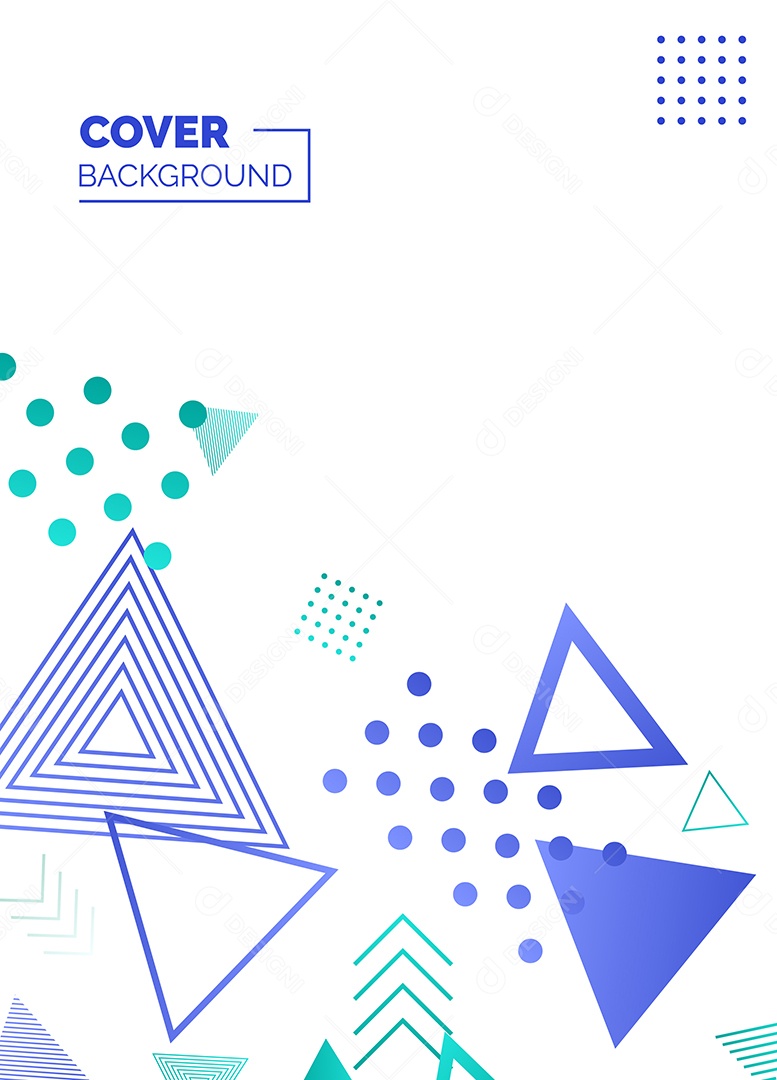 Fundo Geométrico Azul e Verde Formas Abstratas Modernas Minimalista Ilustração Vetor EPS