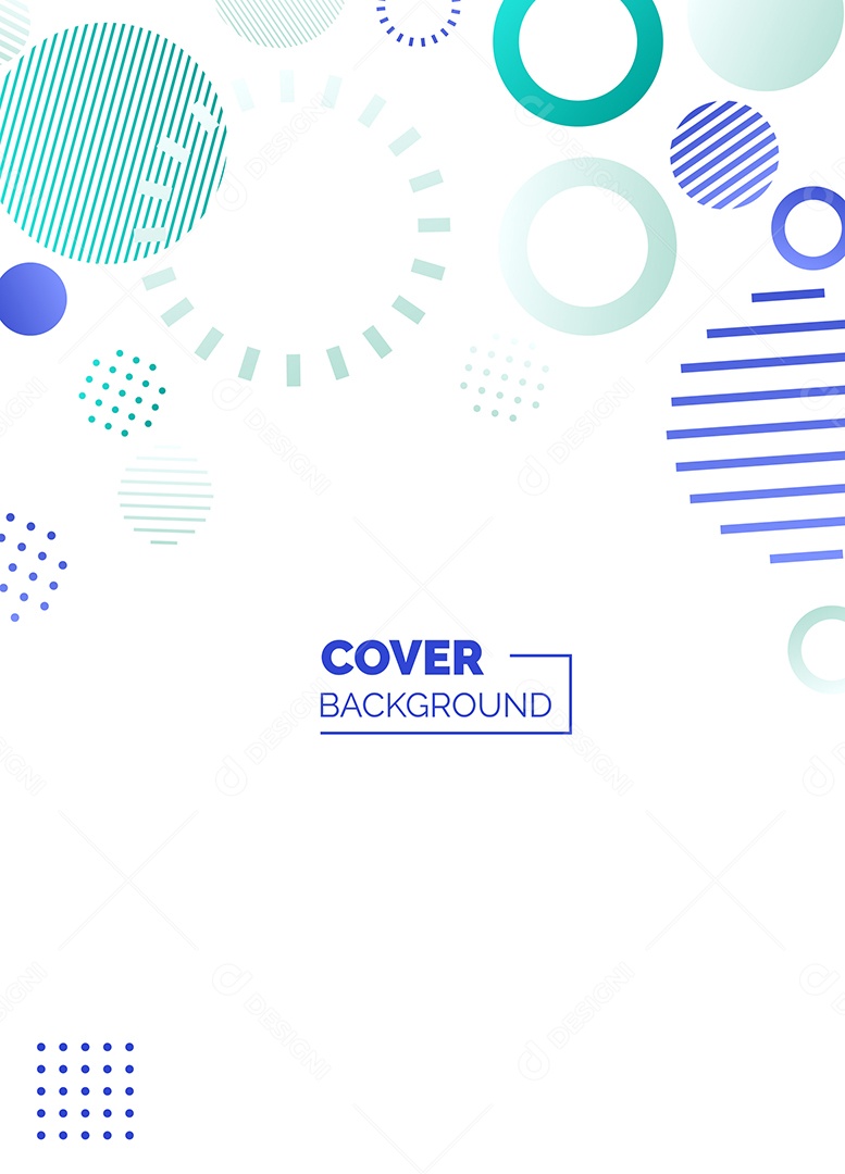 Fundo Geométrico Azul e Verde Formas Abstratas Modernas Minimalista Ilustração Vetor EPS