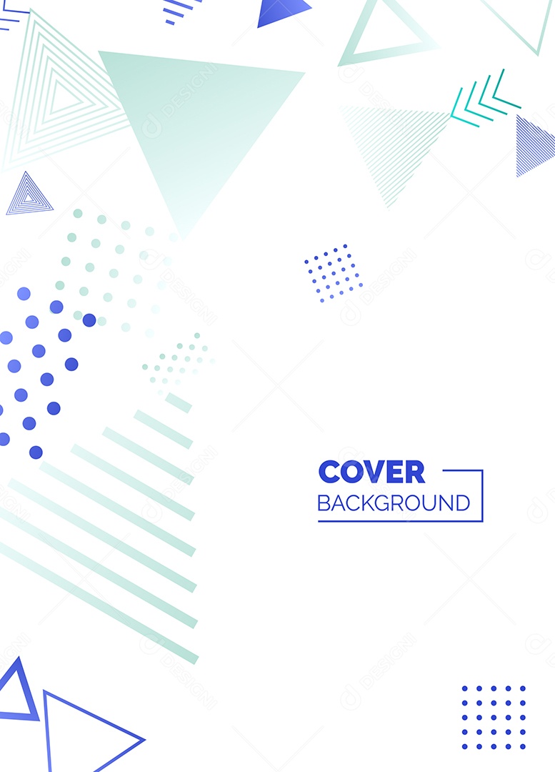 Fundo Geométrico Azul e Verde Formas Abstratas Modernas Minimalista Ilustração Vetor EPS