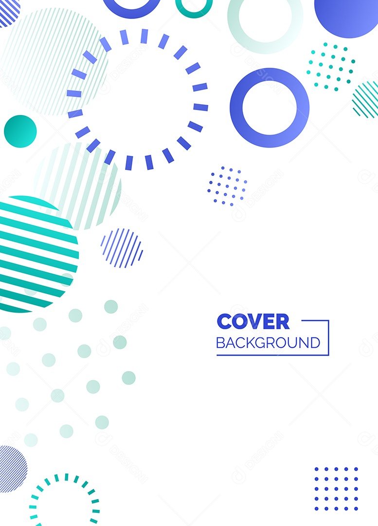 Fundo Geométrico Azul e Verde Formas Abstratas Modernas Minimalista Ilustração Vetor EPS