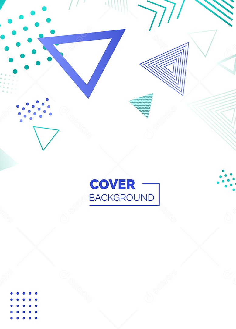 Fundo Geométrico Azul e Verde Formas Abstratas Modernas Minimalista Ilustração Vetor EPS