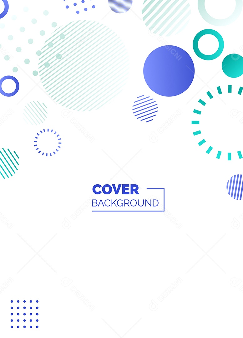 Fundo Geométrico Azul e Verde Formas Abstratas Modernas Minimalista Ilustração Vetor EPS