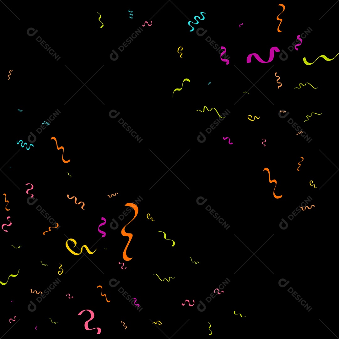 Fundo de Enfeites Coloridos Vetor EPS