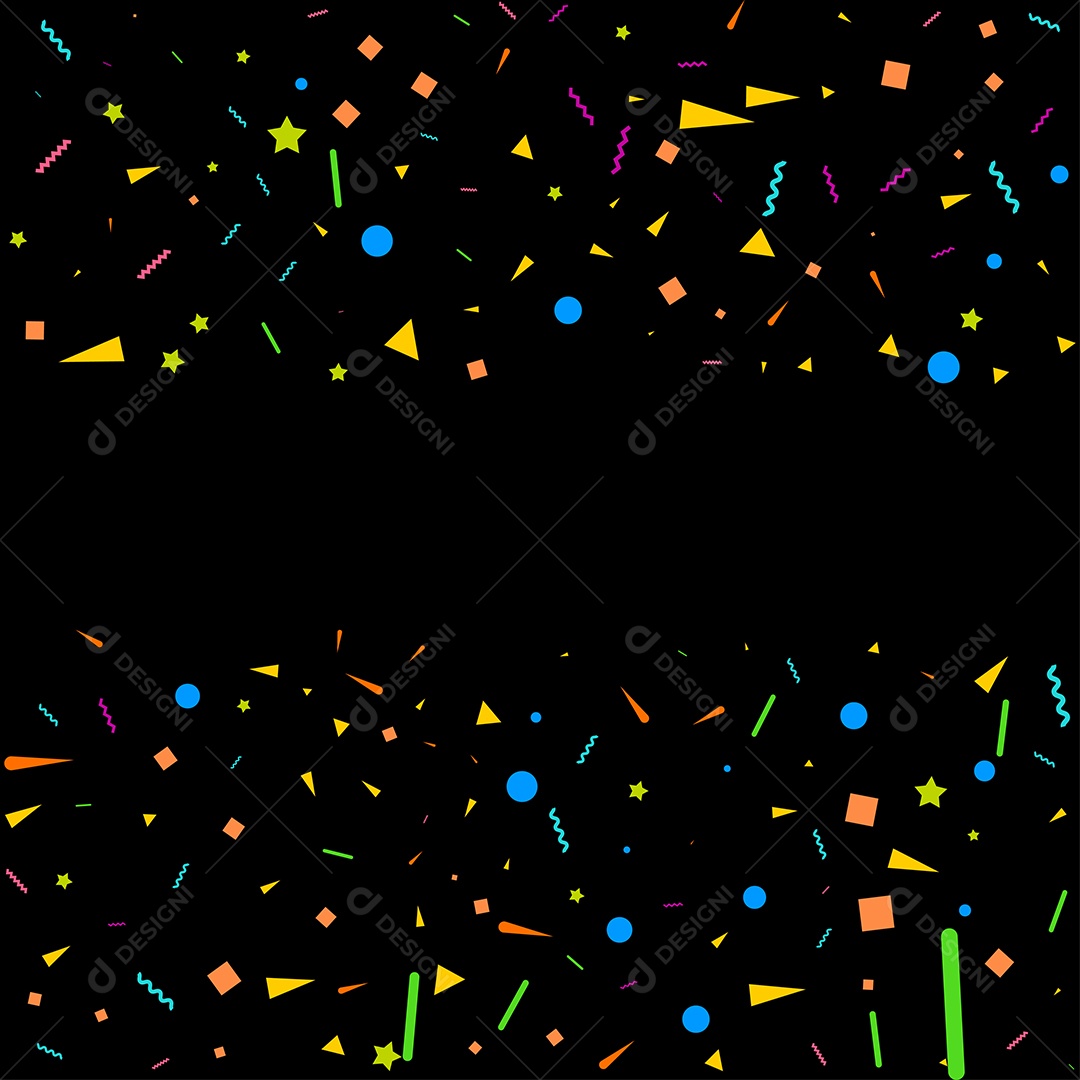 Fundo de Enfeites Coloridos Vetor EPS