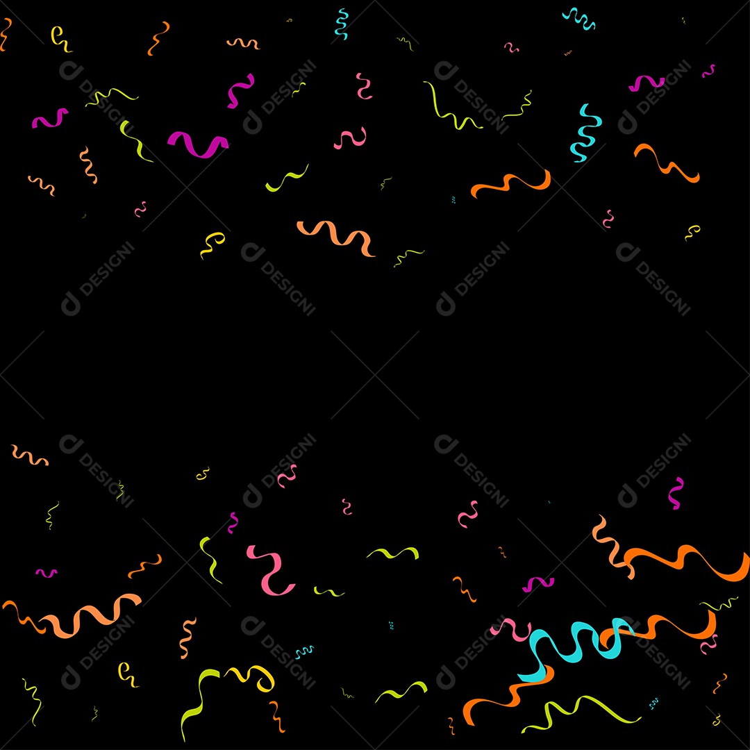 Fundo de Enfeites Coloridos Vetor EPS