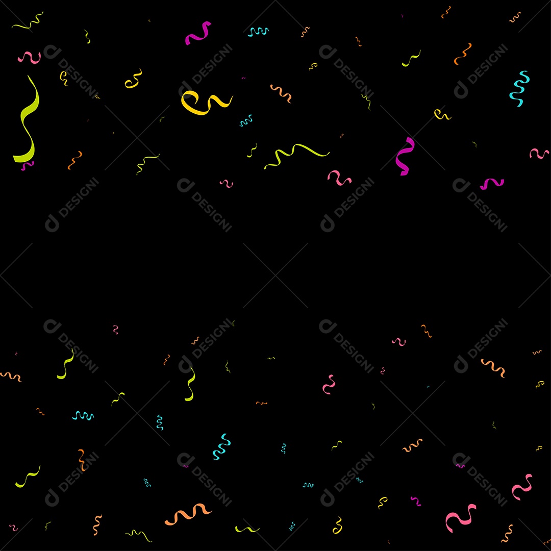 Fundo de Enfeites Coloridos Vetor EPS