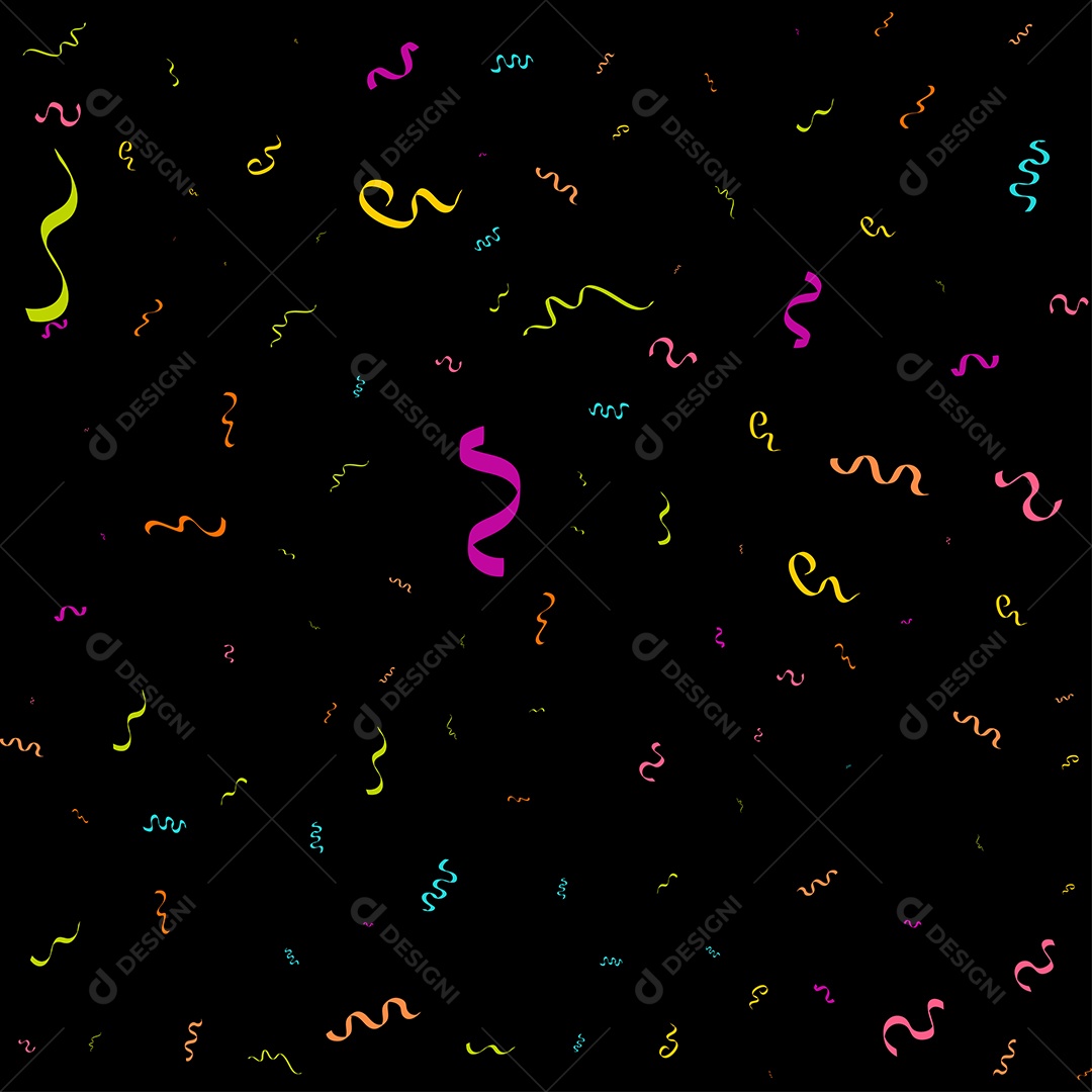 Fundo de Enfeites Coloridos Vetor EPS