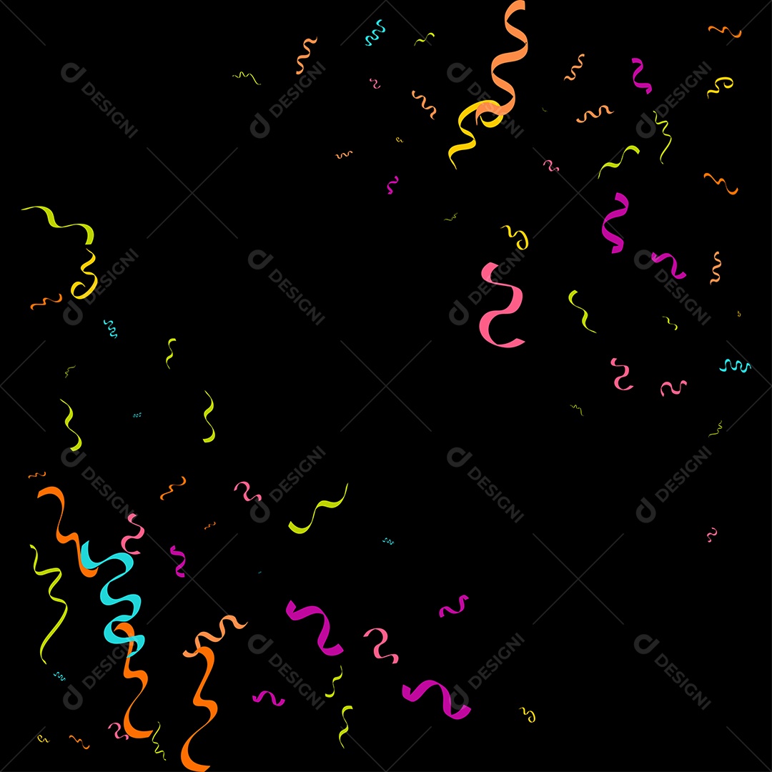 Fundo de Enfeites Coloridos Vetor EPS