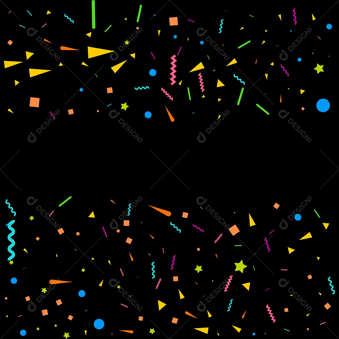 Fundo de Enfeites Coloridos Vetor EPS