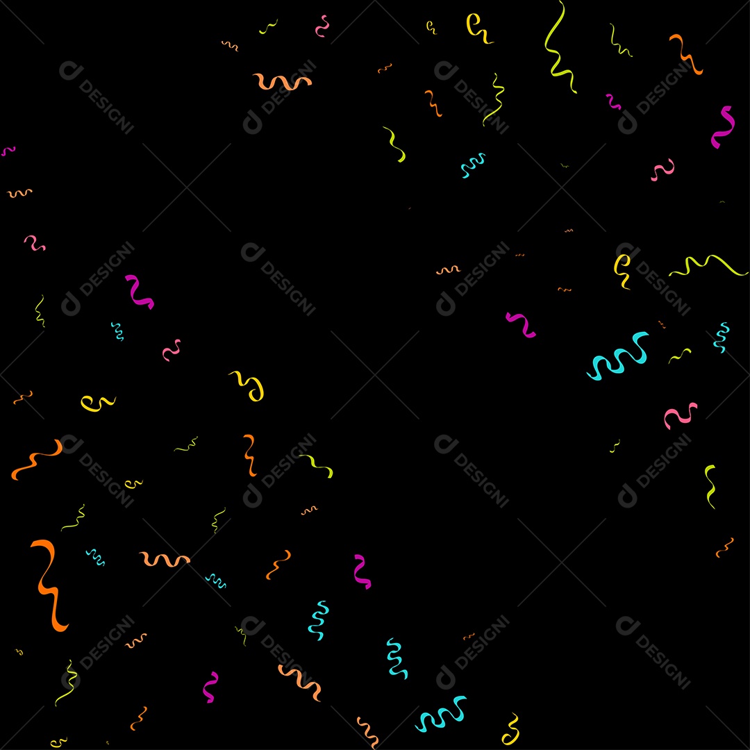 Fundo de Enfeites Coloridos Vetor EPS