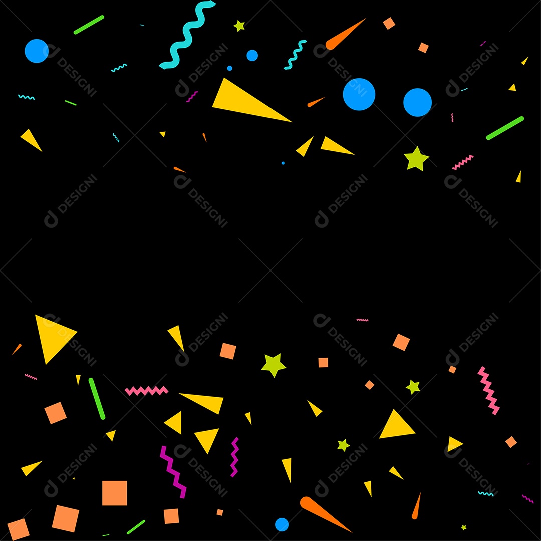 Fundo de Enfeites Coloridos Vetor EPS