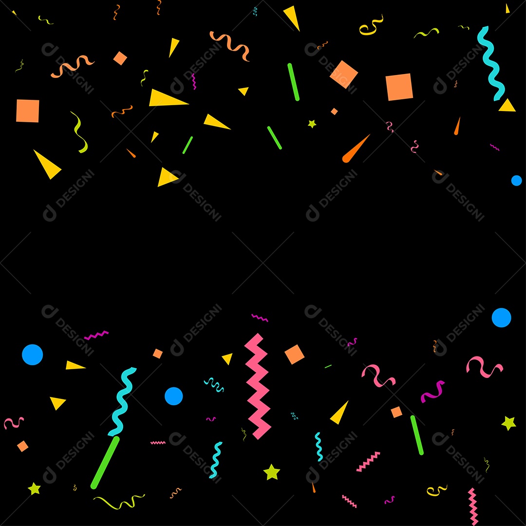 Fundo de Enfeites Coloridos Vetor EPS