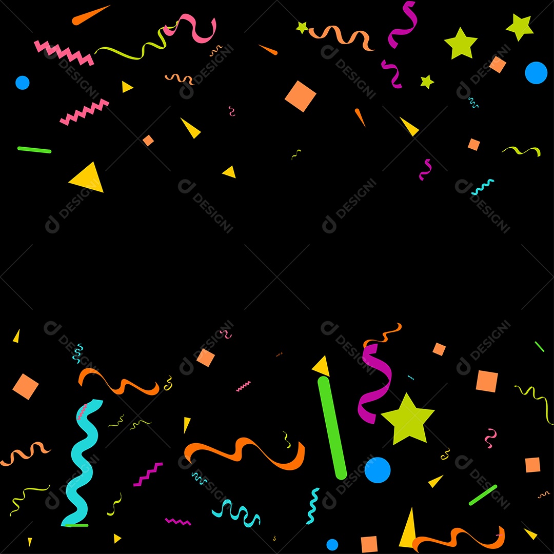 Fundo de Enfeites Coloridos Vetor EPS