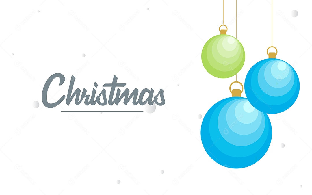 Fundo Decorativo Feliz Natal Bolas Decorativas Brilhantes Pendurada Ilustração Vetor EPS