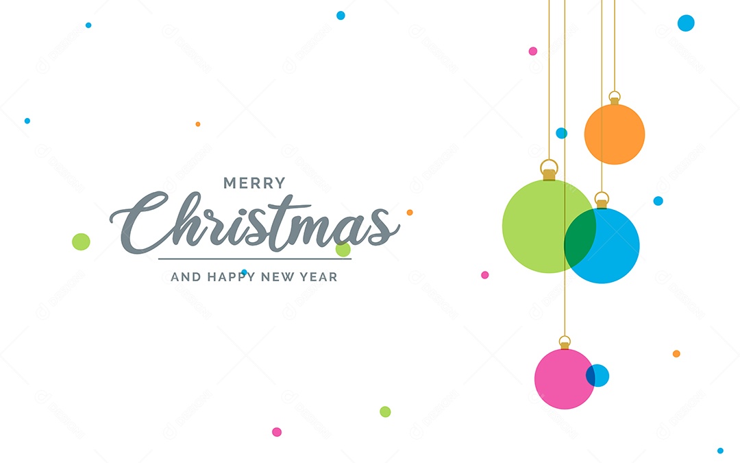 Fundo Decorativo Feliz Natal Bolas Decorativas Brilhantes Pendurada Ilustração Vetor EPS