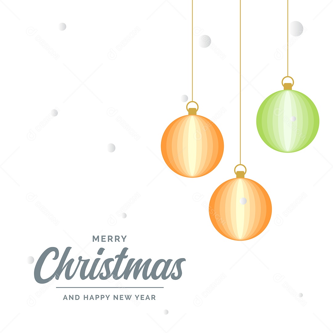 Fundo Decorativo Feliz Natal Bolas Decorativas Brilhantes Pendurada Ilustração Vetor EPS