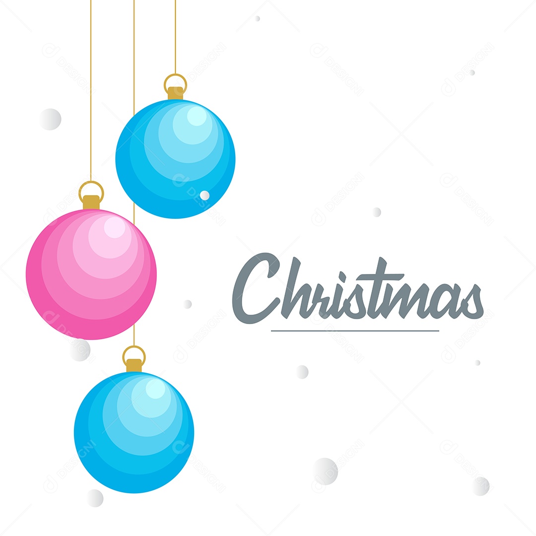 Fundo Decorativo Feliz Natal Bolas Decorativas Brilhantes Pendurada Ilustração Vetor EPS