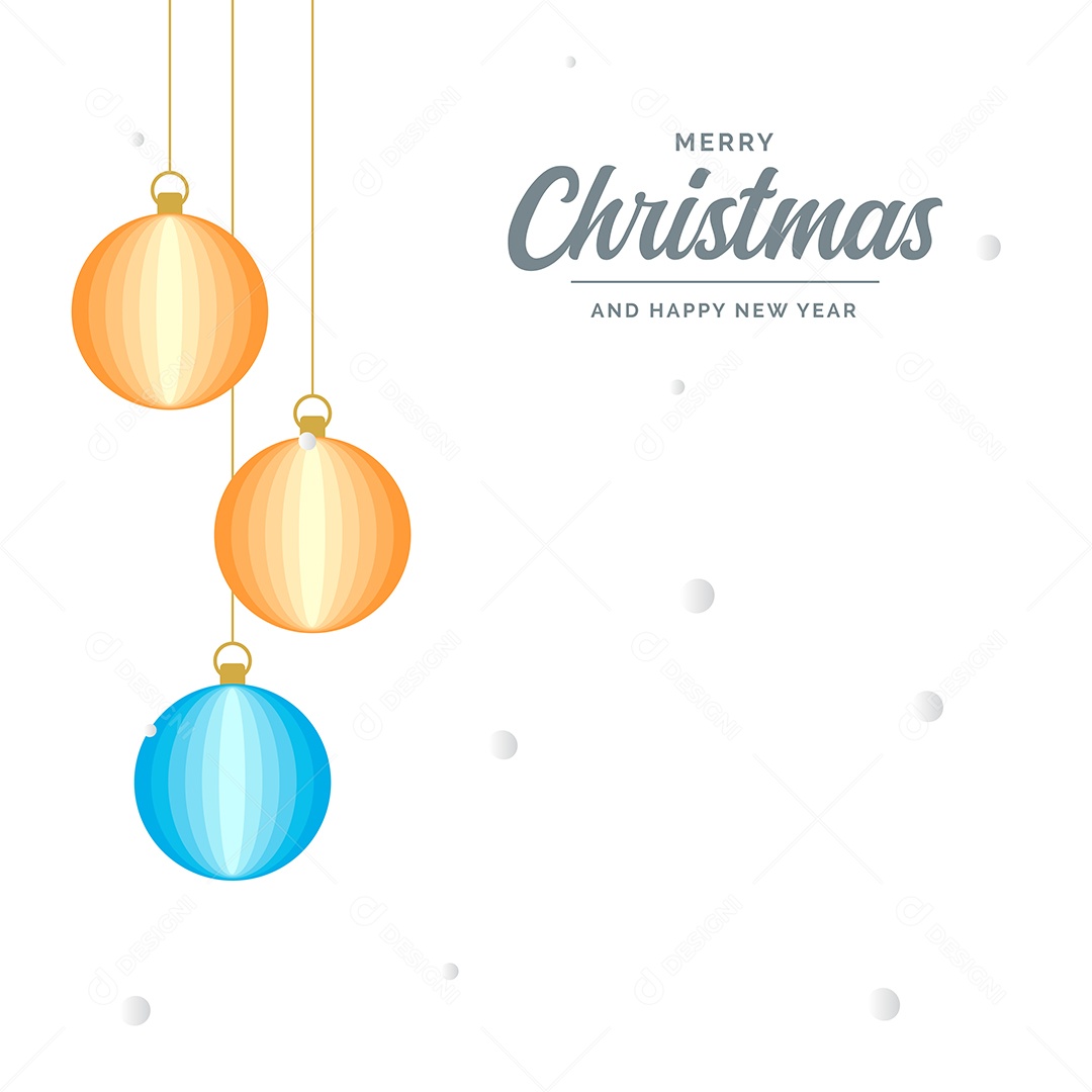 Fundo Decorativo Feliz Natal Bolas Decorativas Brilhantes Pendurada Ilustração Vetor EPS