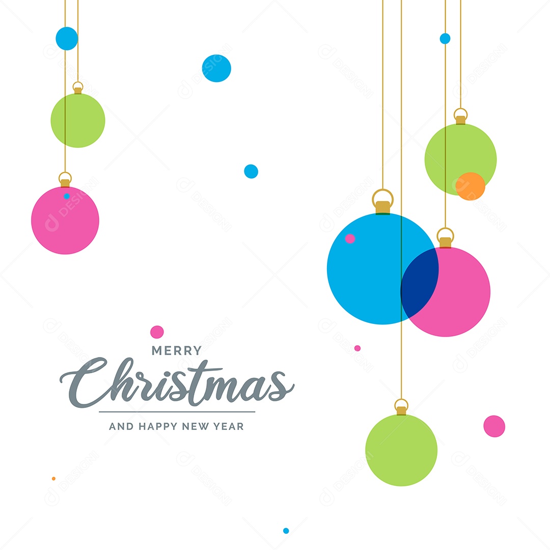 Fundo Decorativo Feliz Natal Bolas Decorativas Brilhantes Pendurada Ilustração Vetor EPS