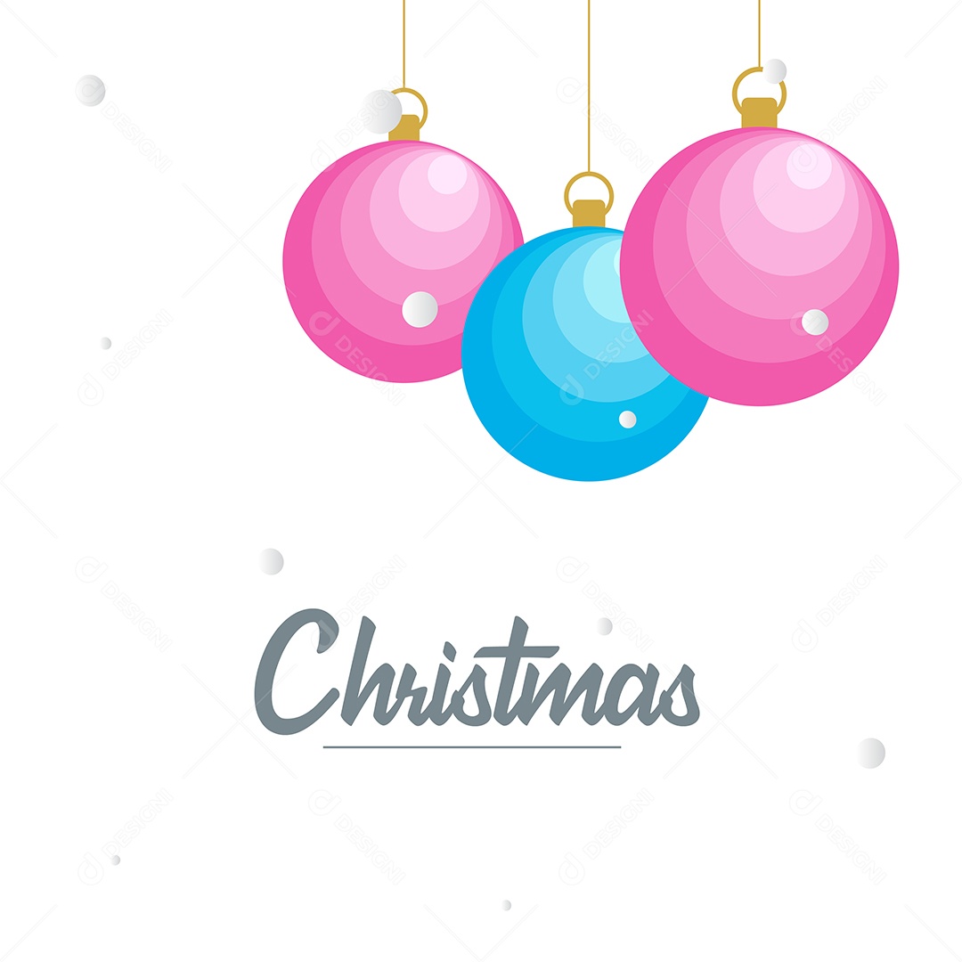 Fundo Decorativo Feliz Natal Bolas Decorativas Brilhantes Pendurada Ilustração Vetor EPS