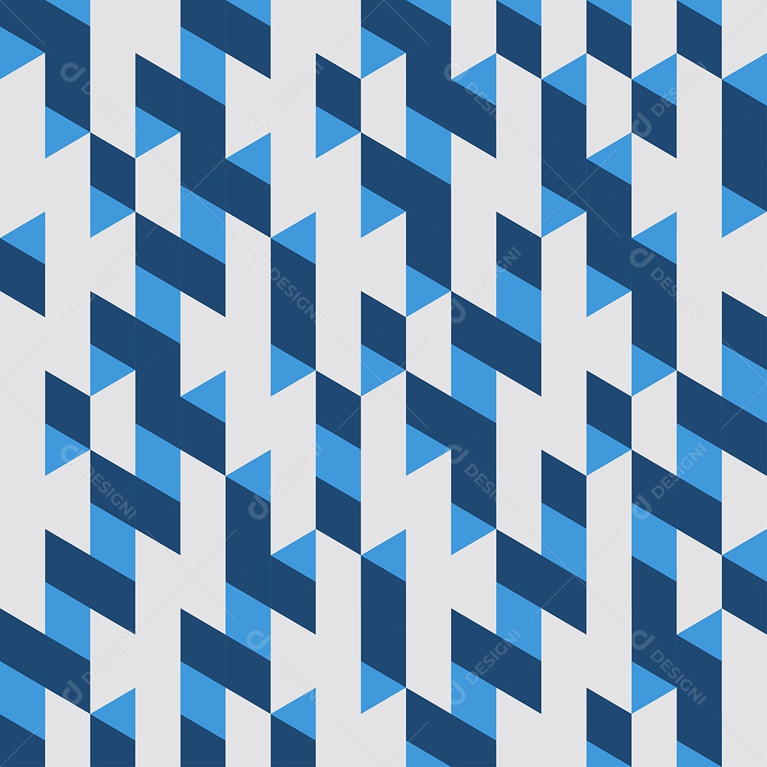 Padrão Geométrico Abstrato Fundo Azul Sem Costura Ilustração Vetor EPS