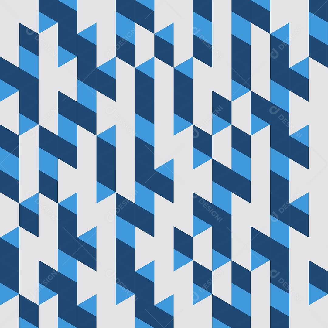 Padrão Geométrico Abstrato Fundo Azul Sem Costura Ilustração Vetor EPS