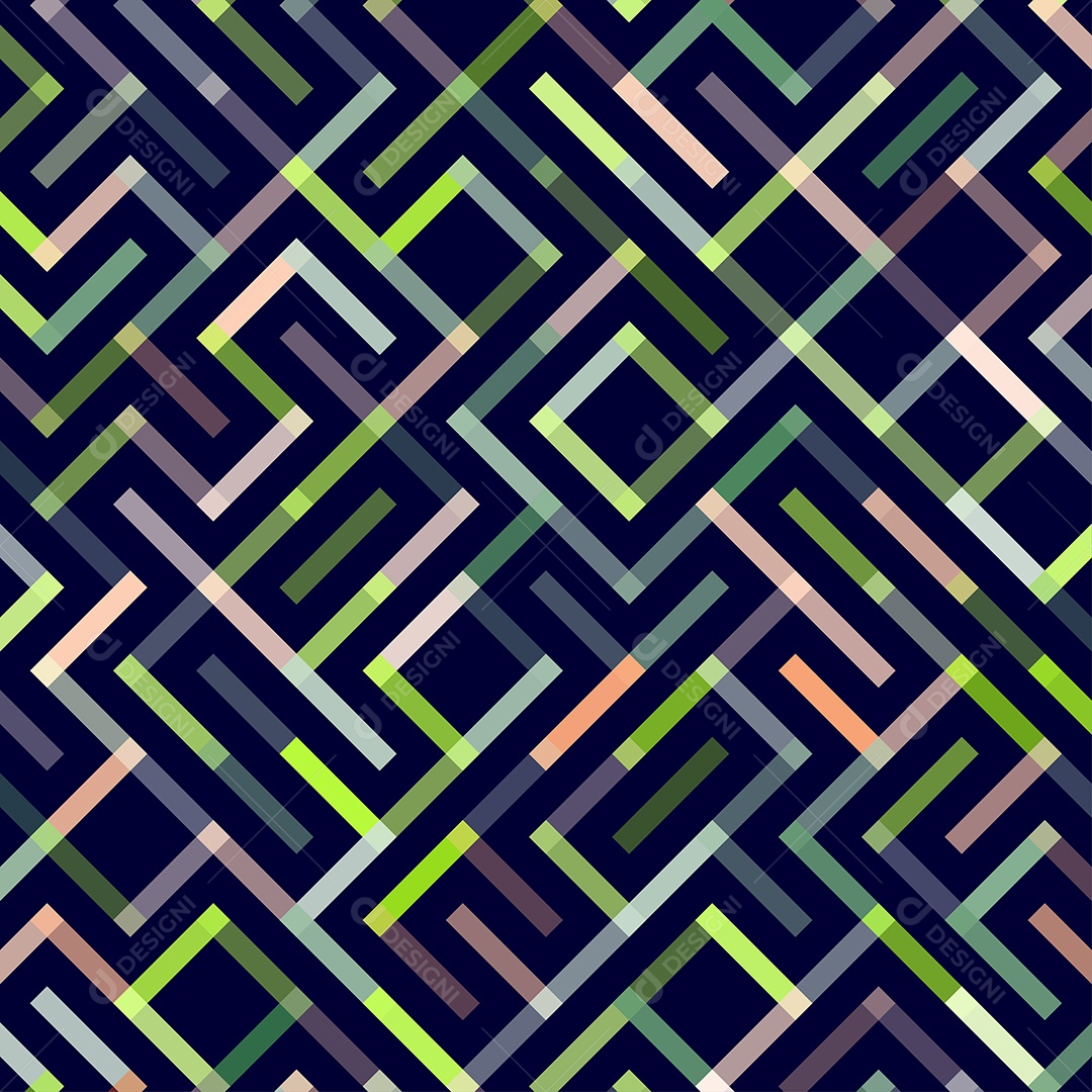 Padrão Geométrico Ornamento Monocromático Ilustração Vetor EPS