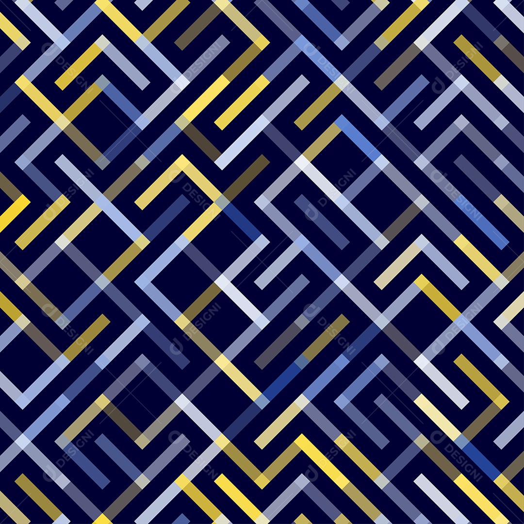 Padrão Geométrico Ornamento Monocromático Ilustração Vetor EPS