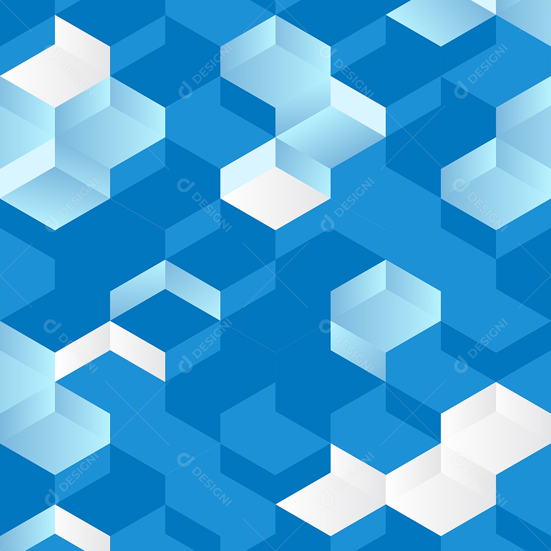 Padrão Geométrico Abstrato Fundo Azul Sem Costura Ilustração Vetor EPS