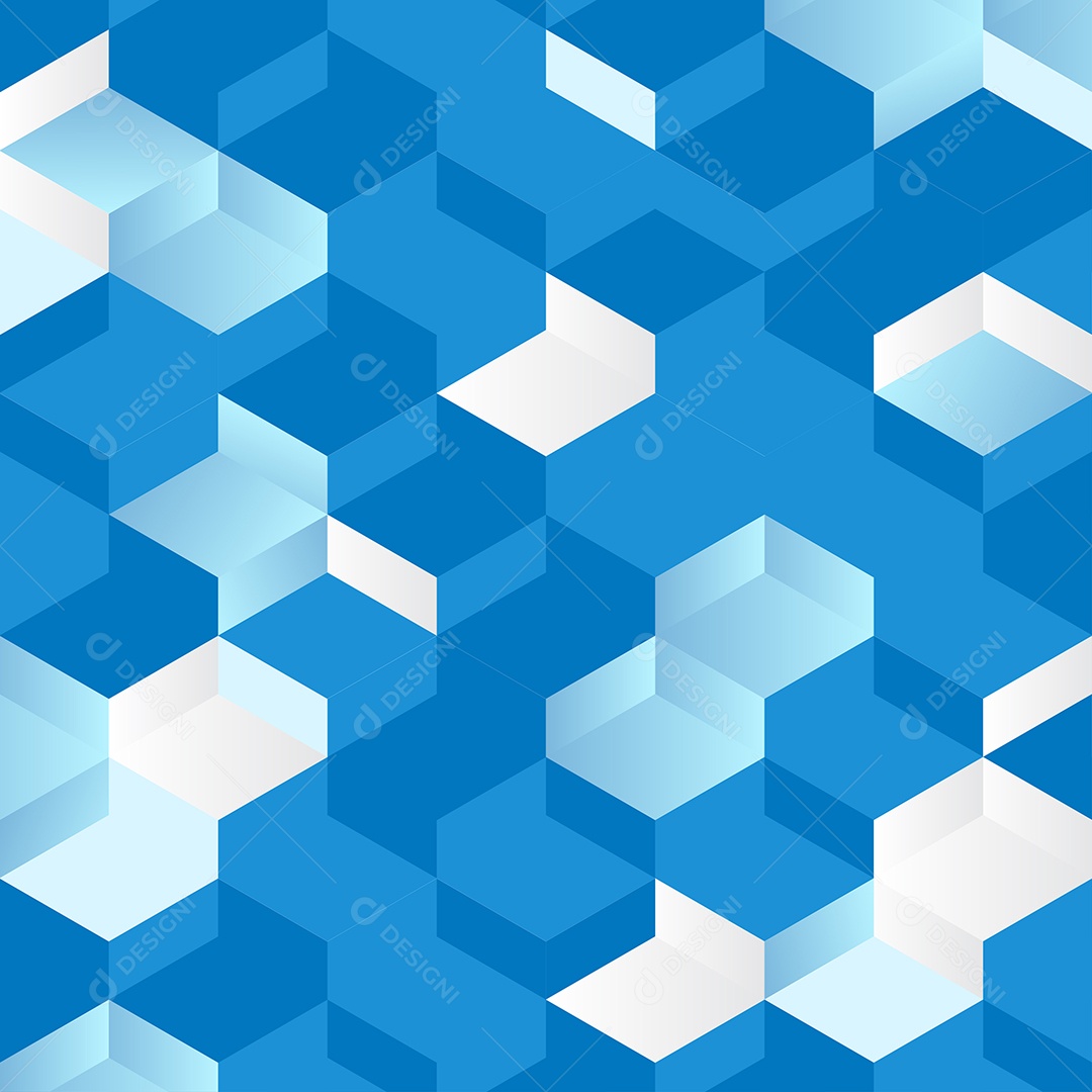 Padrão Geométrico Abstrato Fundo Azul Sem Costura Ilustração Vetor EPS