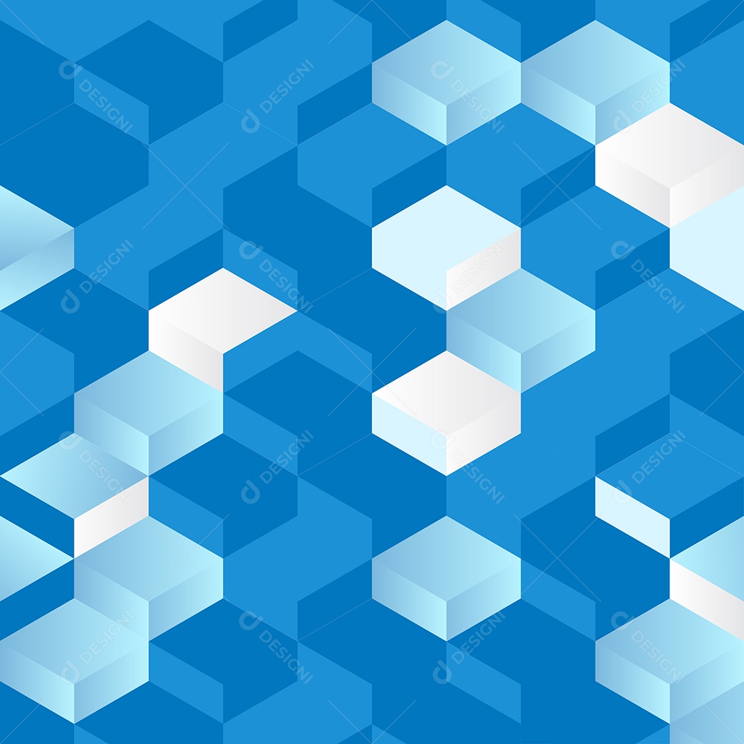 Padrão Geométrico Abstrato Fundo Azul Sem Costura Ilustração Vetor EPS