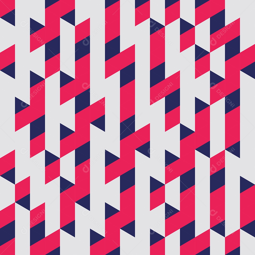 Padrão Geométrico Abstrato Fundo Vermelho Sem Costura Ilustração Vetor EPS