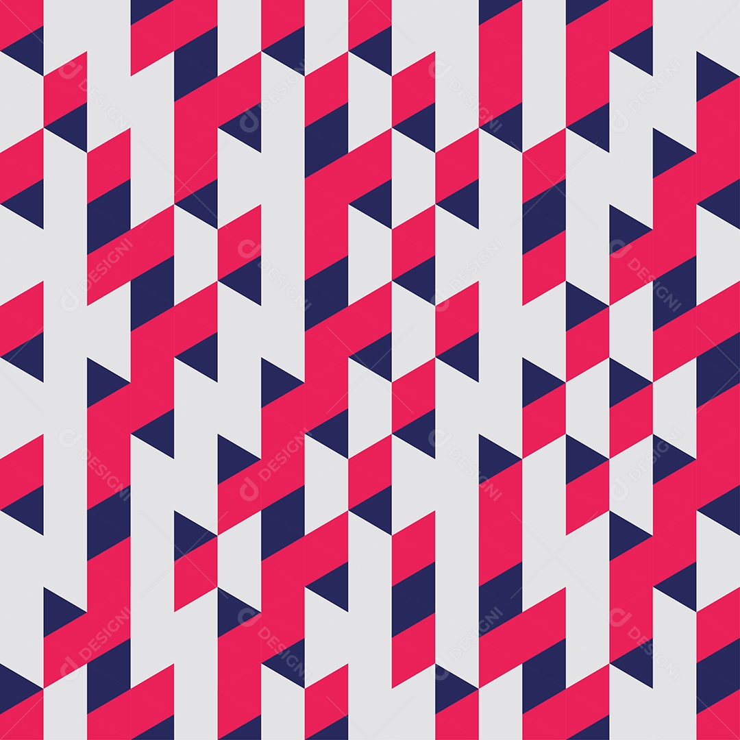 Padrão Geométrico Abstrato Fundo Vermelho Sem Costura Ilustração Vetor EPS