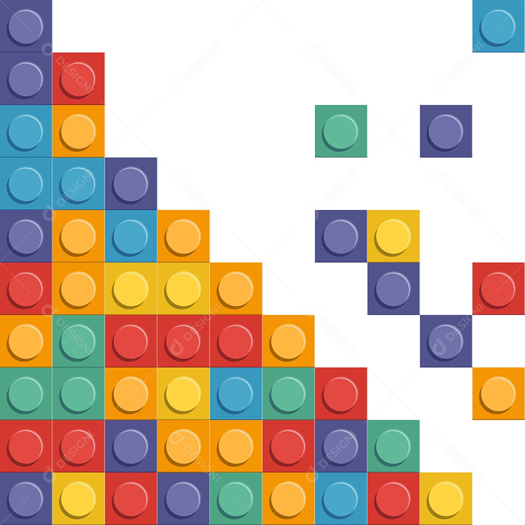 Peças Plásticas com Padrão Perfeito e Sem Emendas Ilustração Vetor EPS