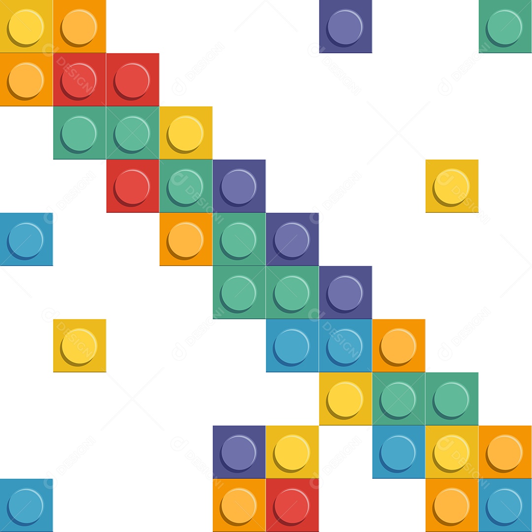 Peças Plásticas com Padrão Perfeito e Sem Emendas Ilustração Vetor EPS