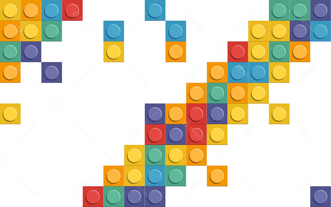 Peças Plásticas com Padrão Perfeito e Sem Emendas Ilustração Vetor EPS