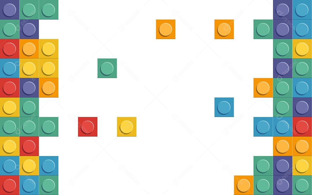 Peças Plásticas com Padrão Perfeito e Sem Emendas Ilustração Vetor EPS